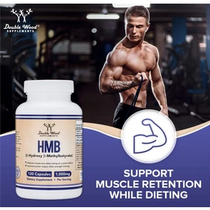 Double Wood Hmb Supplement  Third Party Tested  Made In Usa  120 Capsules  1000mg