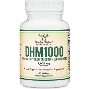 Double Wood Dhm1000 Dihydromyricetin Most Powerful Dhm 1 000mg (30 Tablet) Enhanced With Electrolytes For Hydration And Liver Support