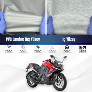 Ultra Shop Bajaj Pulsar Rs 200 Su Geçirmez Motosiklet Branda 4 Mevsime Uygun Motor Brandası