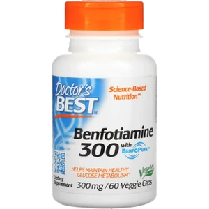 Dr  Best Doctor's Best  Benfotiamine With Benfopure  300 Mg  60 Veggie Caps  Usa