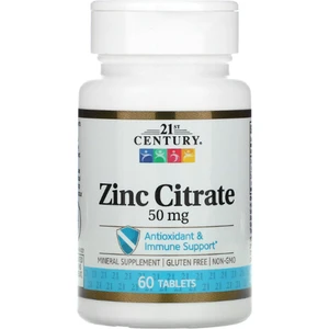 21st Century 21st Century  Zinc Citrate  50 Mg  60 Tablets  Sistemi