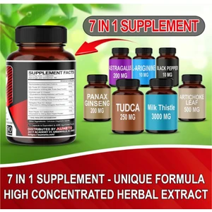 Tudca (Tauroursodeoxycholic Acid) 4260mg With Milk Thistle  Artichoke  Panax Ginseng  Astragalus  L-Arginine - Liver Support  Bile Flow Support  Digestion Support 90 Tablet  Usa Version
