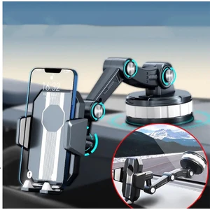 Kamyon Tır Otobüs Araç Içi Telefon Tutucu Torpido ve Cam Yapışkanlı Vantuzlu Ayarlanabilir 360 Dönen