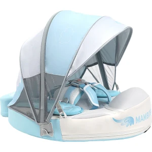 Yeni  Bebekler  Için Desenli Güneş Korumalı -Gölgelikli Emniyet Kilitli Güvenli Çocuk Yüzme Can Simidi