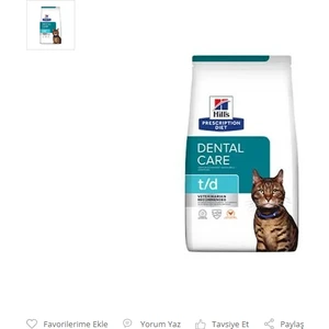 Hıll's Prescrıptıon Dıet T/d Kedi Maması 1.5kg