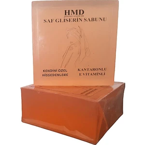 Hmd Bitkisel Kozmetik Saf Gliserin Sabunu Kantaronlu E Vitaminli Besleyici,nemlendirici %100 Doğal Şeffaf Gliserin Sabunu