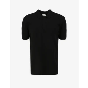 Siyah Erkek Polo Yaka Relaxed Nakışlı Polo T-Shirt C4SM-TST4528