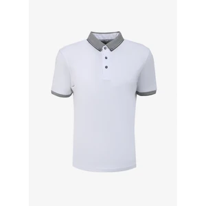 People By Fabrika Düz Beyaz Erkek Polo T-Shirt SPBF4SM-TST5082