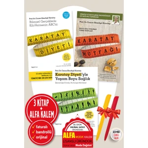 Alfa Kalem+Canan Efendigil Karatay 3 Kitap(Karatay Diyeti-Karatay Mutfağı-Karatay Yaşam Boyu Sağlık)