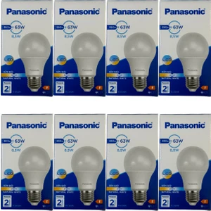8,5W (63W) 4000K (Günışığı) E27 Duylu LED Ampul (8 Adet)