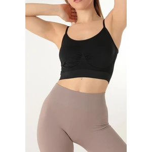 Ince Askılı Desteksiz Seamless Spor Sütyen