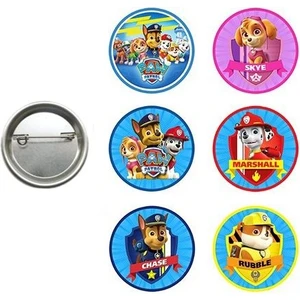 Parti Dükkanım Paw Patrol Hediyelik Parti Rozeti (6 Adet)
