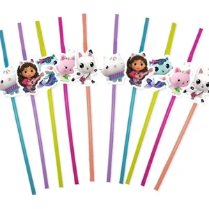 Parti Dükkanım Gabby'nin Hayal Evi Artistik Pipet (10 Adet)