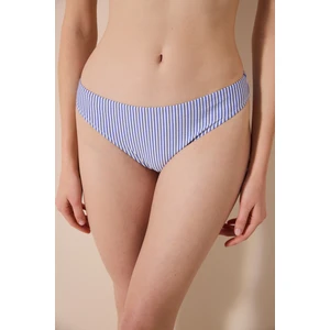 Nole Slip Dokulu Çizgili Bikini Altı