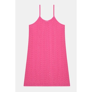 Genç Kız Mora Pembe Elbise