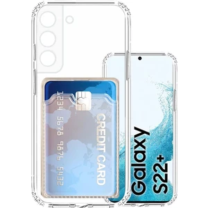 Samsung Galaxy S22 Plus Kamera Korumalı Kartlıklı Setra Şeffaf Silikon Kılıf