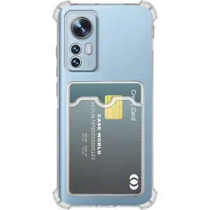 Xiaomi 12 Lite Kamera Korumalı Kartlıklı Setra Şeffaf Silikon Kılıf