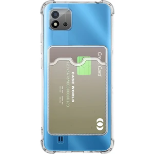 Realme C11 2021 Kamera Korumalı Kartlıklı Setra Şeffaf Silikon Kılıf