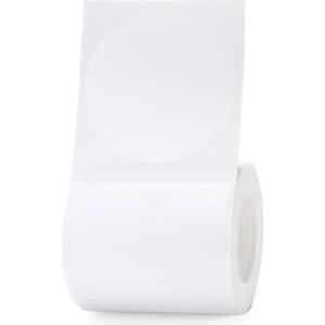 T50X50MM 150 Adet Yuvarlak Beyaz Etiket (B1,B21S,B3S)