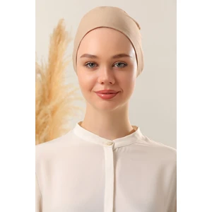Melodi Scarf Dikişli Bone Sütlü Kahve