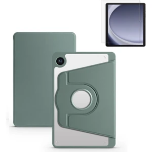 Samsung Galaxy Tab A9 Yatay ve Dikey Standlı Dönebilen Kalemlikli Smart Thermix Kılıf ve Ekran Koruyucu Sm- X110 X115