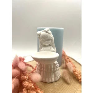 Lokumcu Kız Silikon Kalıp Modern Dekoratif Obje 10x6 cm Şık Tasarım