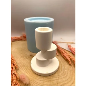 Puzzle Şamdan Silikon Kalıp