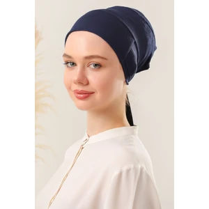 Melodi Scarf Tesettür Silikonlu Kaymaz Bone Lacivert