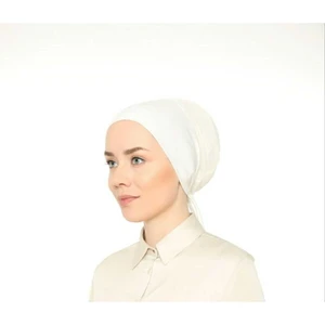 Melodi Scarf Fileli Dikişsiz Bone Ekru