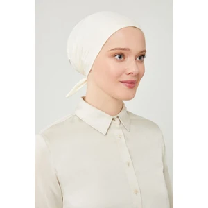 Melodi Scarf Kadın Tesettür Geniş Hacimli Büyük Kalıp Xl Bone Ekru