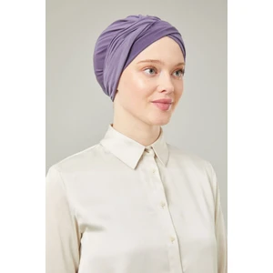 Melodi Scarf Kadın Tesettür Dolama Bone Lila