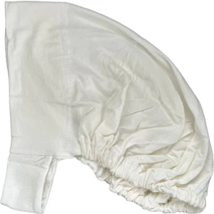 Melodi Scarf Kadın Tesettür Geniş Hacimli Pratik Ense ve Çene Altından Geçmeli Kaymayan Bone Ekru