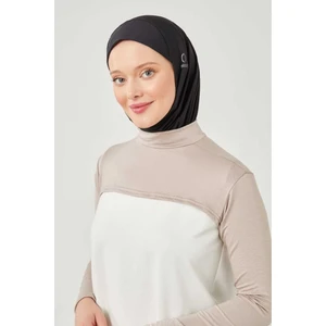 Melodi Scarf Balıkçı Yakalı Boyunluklu Kolluk Taş Rengi