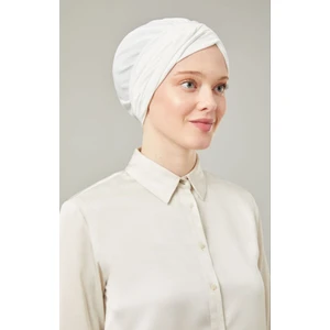 Melodi Scarf Kadın Tesettür Dolama Bone Ekru