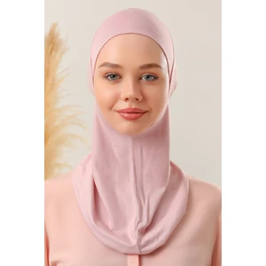 Melodi Scarf Kadın Tesettür Boyunluklu Hijab Spor Bone Pudra