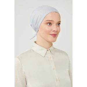 Melodi Scarf Kadın Tesettür Geniş Hacimli Büyük Kalıp Xl Bone Açık Gri