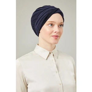 Melodi Scarf Kadın Tesettür Dolama Bone Lacivert