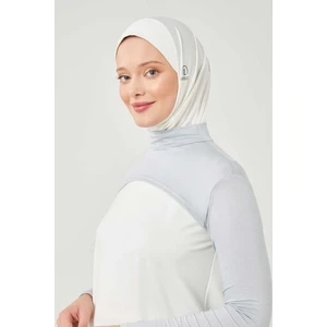 Melodi Scarf Balıkçı Yakalı Boyunluklu Kolluk Açık Gri