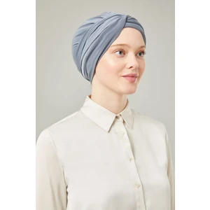 Melodi Scarf Kadın Tesettür Dolama Bone Koyu Gri