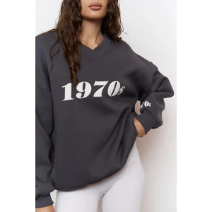 1970S Füme Oversize Unisex Sweatshirt