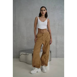 Mai Collection Simone Camel Kargo Pantolon