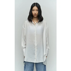 Zaria Beyaz Oversize Gömlek