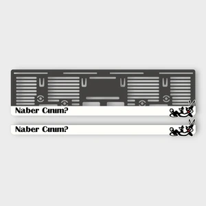 Bugs Bunny Naber Cınım 3D Kabartmalı Pleksi Araba Plakalığı