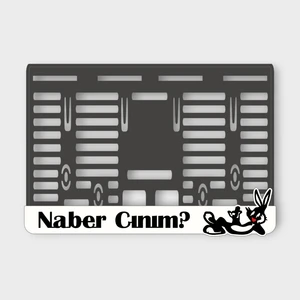 Bugs Bunny Naber Canım 3D Kabartmalı Pleksi Motor Plakalığı