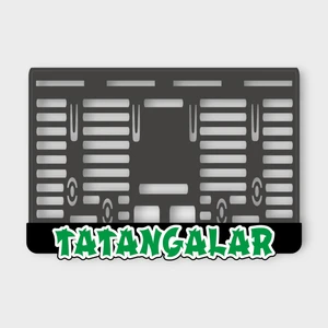 Tatangalar 3D Kabartmalı Pleksi Motor Plakalığı