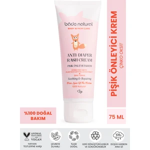 Bade Natural Pişik Önleyici Doğal Krem 75 ml %100 Doğal İçerik ile Hassas Ciltler için Koruma