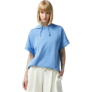 Kadın Mavi Relaxed Fit Kapüşonlu Sweatshirt 45K500T.4FW