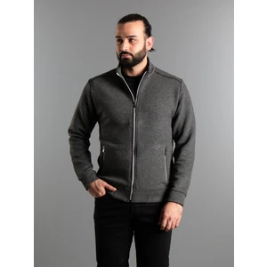 Zeki Özer Erkek Antrasit Fitilli Hırka