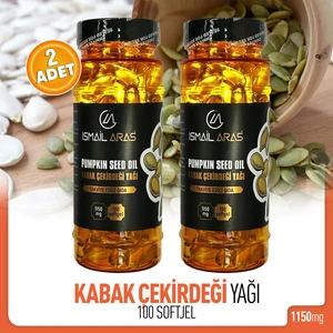 İsmail Aras Kabak Çekirdeği Yağı 100 Softgel 2 Kutu