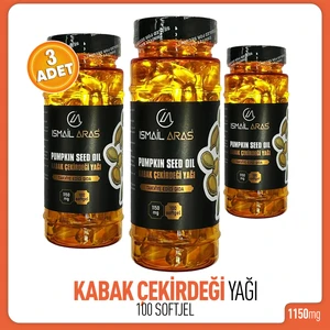 İsmail Aras Kabak Çekirdeği Yağı 100 Softgel 3 Kutu